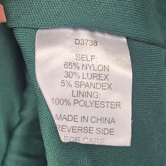 Alexia Admor Metallic Dress Green Womens Size XL - Picture 10 of 14